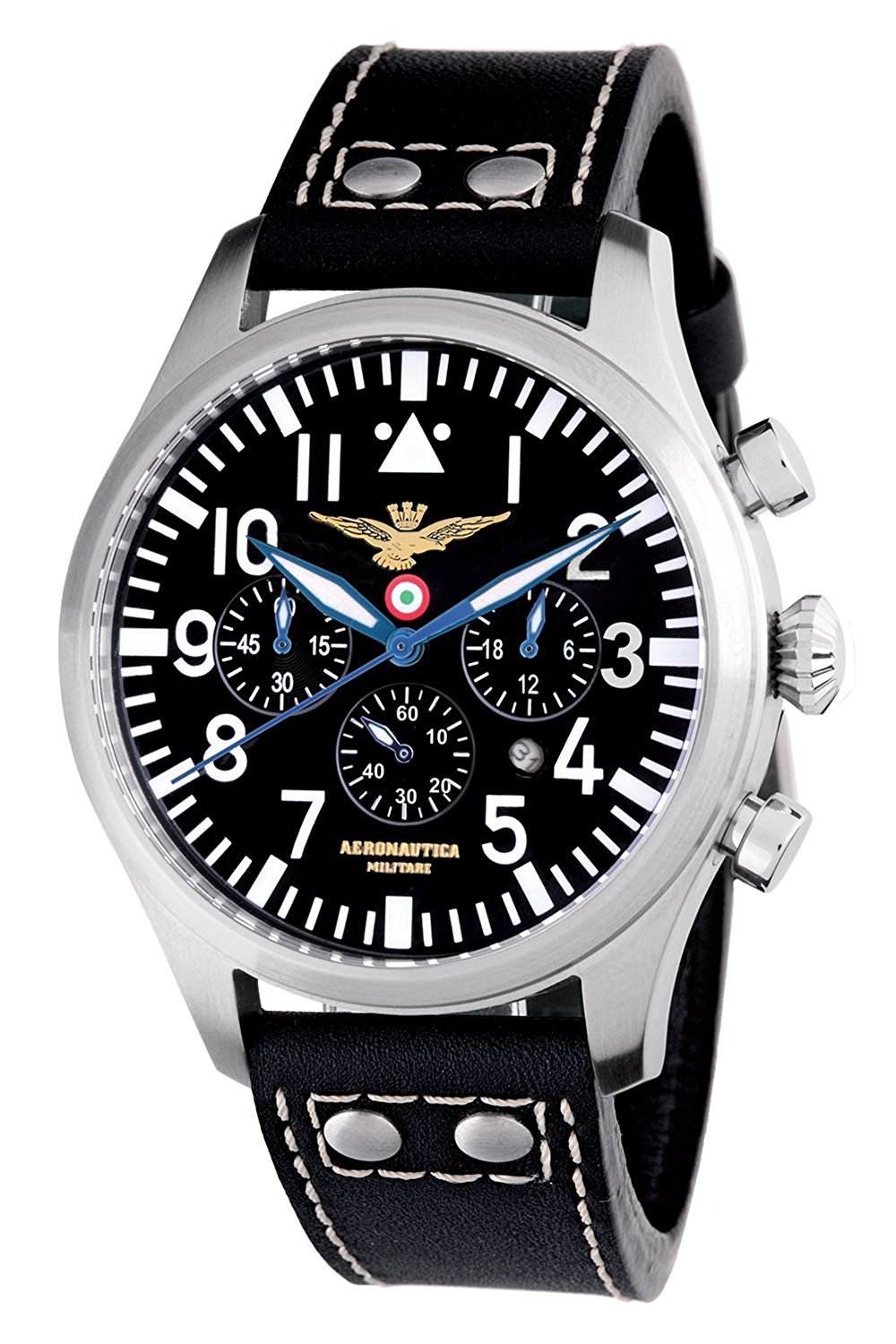 Oiritaly Watch Quartz Man Aeronautica Militare Crono